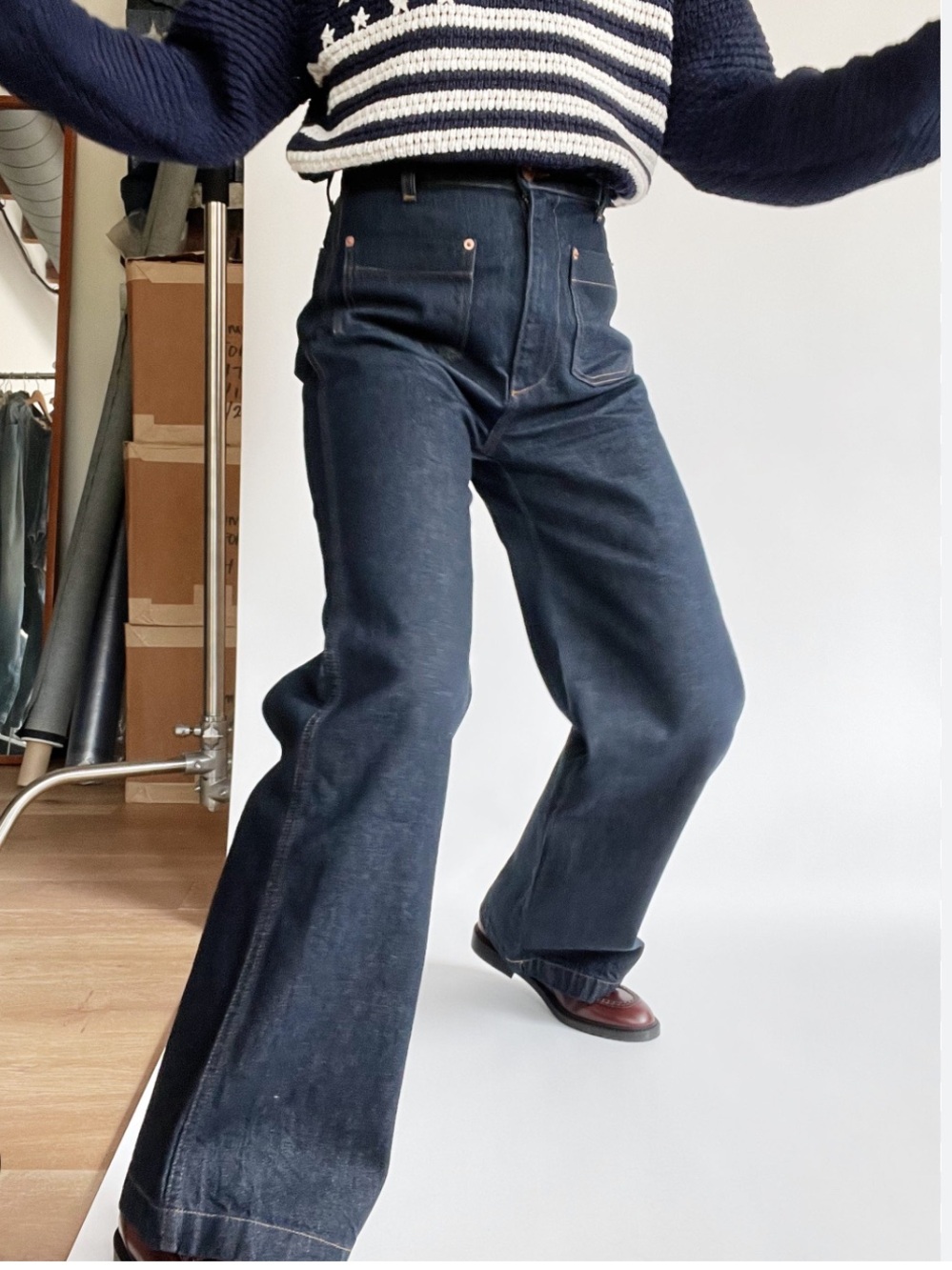 DÔEN Newport Jeans Rinse Wash Size 28 - Picture 2 of 13